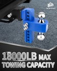 Trailer Hitch 2 5 Receiver 8 Drop Heavy Duty 18000 Lbs Blue 79874 Adjustable