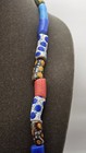 Large Vintage African Trade Bead Strand 33  Mixed Millefiori Venetian Glass