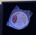 2023 Niue Marvel Captain America 1oz Silver Colored Proof Coin
