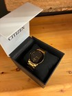 Gold Eco Drive Men   s Watch