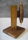 Vintage Wooden Ship   s Wheel Nautical Decor Steering Helm Desk Small Stand Brown