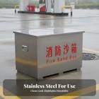 Stainless Steel Fire Sand Box Foot Pedal For Gas Station  Flood Control