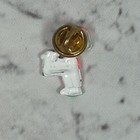 Tiny Christmas Mouse With Gift Pin Brooch Vintage 