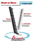 Semiweighted 88 Keys Piano Keyboard Portable Digital Set Swans Black
