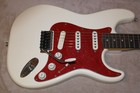 96-98 Korea Fender Squier Pro Tone Protone Stratocaster Olympic White Gig Bag 