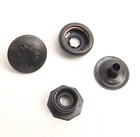 Pull The Dot Snap Fastener  Government Black Finish  10 Piece Set