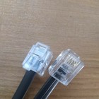 7ft Telephone Line Cord Cable Wire 6p4c Rj11 Dsl Modem Fax Phone To Wall - Black