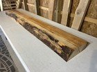 Rustic Figured Oak Wood Fireplace Mantel live Edge Oak rustic Oak Mantlepiece