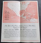 United Fruit Co Ocean Liner Steamship Freighter 1937 Sailing Schedule Brochure