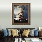 Framed Art The Storm On The Sea Of Galilee By Rembrandt Harmenszoon 26 x32 