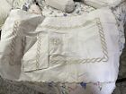  1510 Pratesi Italy Nwt 2pc Chain King Shams White 460tc Cotton Percale Mono