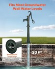Well Hand Pitcher Pump  20 Ft Max Lift  Antique Cast Iron Manual Hand Water Pump