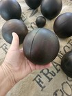 Antique Georgian 19thc Ironwood Wood Bocce Bowling Set 8 Balls   Jack Old Estate