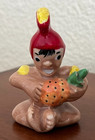 Don Payton Lokena Of Hawaii Figurine  Clay Tiki Pottery  Menehune With Pineapple