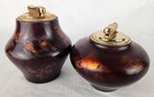 Pair Of Vintage Thanhly Made In Vietnam Table Lighters - Bird   Gold Fish Themed