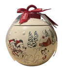 Disney Christmas Ornament Ceramic Cookie Jar Mickey Minnie Pluto Holiday