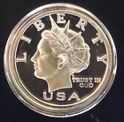 2000 Norfed Liberty  1 Currency Bullion Rare Vtg Us-0 999 Silver 1 Oz Art Coin