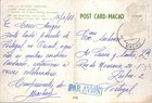 Macau Macao Praia Grande  Portugal Colonial China 1968 Postcard