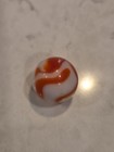 Beautiful Christensen Agate Vintage Marble 16mm  63 Inch Orange White
