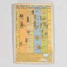 Vintage 1968 National Geographic Map Supplement Land Of The Feathered Serpent