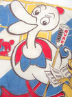 Vintage Rare 1950 s Radio Station Q u a k Quak Handkerchief Duck Frog Bear