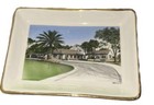 Vtg    76 Cloisters Sea Island Ga Tray Pate Wharton Swat Fest 5   w 7   l Handcolored