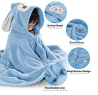 4 Pack Large Hooded Bath Towels Organic Cotton Baby Kids Pool Beach Gift Girls