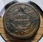 Dateless Braided Hair Large Cent - Actual Coin Shown - Free Shipping Inv 506