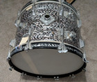 1966 Rogers Holiday Headliner Bass Drum 16x22 - Rare Black Onyx