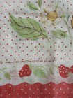 Vintage Strawberry Shortcake 3 Piece Twin Sheet Set 1980 - Fitted  Flat   Case