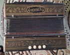 Hohner Melodeon Pokerwork   Club Style 1-row Diatonic Working Musical Instrument