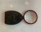 Old Pocket Magnifer Bakelite Folding Pocket Magnifying Glass Leather Japan Vtg