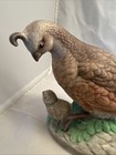 Ceramic Mother Quail And Baby Quail Statue Figurine Unbranded Home Decor Display