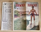 Antique Vintage Hawaii Duke Kahanamoku Surfer Travel Brochure 1919 Hawaiian Rare
