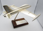 Vintage Aermacchi Mb-339 Desk Model Chrome Silver Italian Trainer