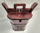 Antique Hand Carved Chinese Wedding Food Basket Box