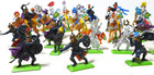 Vtg 1970s Britains Deetail Medieval Knights Turks Figures 10 Horses Cavalry