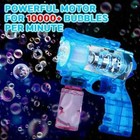 Joystone 3 Pack Bubble Gun Machine For Kids  Automatic Light Up Bubble Blower Wi