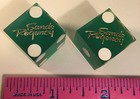 Sands Regency Casino Dice 1 Pair 2 Green Dice Used At Casino Tables Reno Nevada