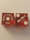Hard Rock 1999 Merry Christmas Edition Las  Vegas Nevada Casino Dice Rare