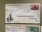 12 Texas Towns Last Day Of Post Office Covers  1954 10 Signed By Postmaster No 5