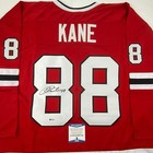 Autographed signed Patrick Kane Chicago Red Hockey Jersey Beckett Bas Coa