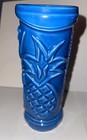 Tommy Bahama  Rum Tiki Mug Blue Ceramic Hawaiian Theme 7  Tall