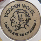 Vintage North River Bar New York City  Ny Wooden Nickel - Token New York