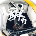 Troy Polamalu Signed Pittsburgh Steelers Chrome Speed Mini Football Helmet  jsa 