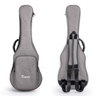 Kmise Soprano Ukulele Gig Bag 21 Inch Soft Carring Case Double 21 Inch  Gray 