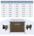 7  w  X8  h  Mocha Outdoor Roller Shade - Cordless Exterior Roll Up Sun Shade