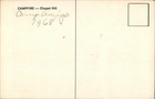 Campfire Chapel Hill nc Camping Durham orange County Chrome Vintage Postcard Pc