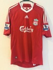 Adidas Liverpool 2008 09 Home Jersey Gerrard  8 Lfc Mens L Epl Badges