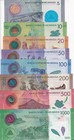 Nicaragua Set 8 Unc 5 10 20 50 1000 Cordobas 2014-2021 Polymer Paper P 209 - 219